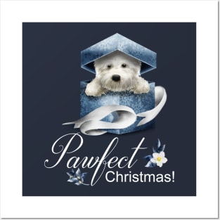 Pawfect Westie Christmas Posters and Art